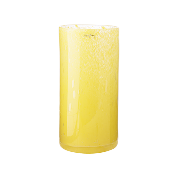 Ваза скляна жовтого кольору 30х15см Cylinder, Henry Dean