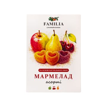 Мармелад Асорті 250г, Familia