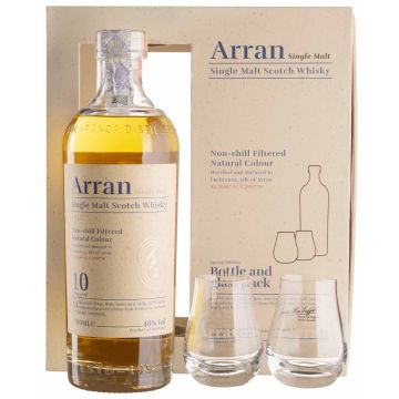 Віскі Arran 10yo + 2 glasses, gift box, 0.7 л