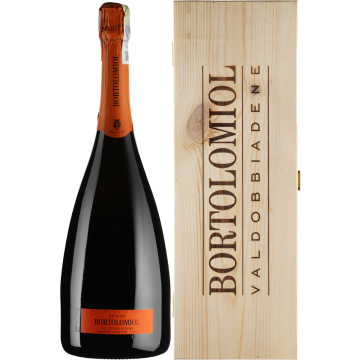 Ігристе Bortolomiol Senior Valdobbiadene Prosecco Superiore, wooden box / Сеньйор Вальдобіадене Просекко Суперіоре, біле, 1.5 л