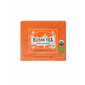Чай чорний Англійський Сніданок органічний пакет. 20х2г, Kusmi Tea