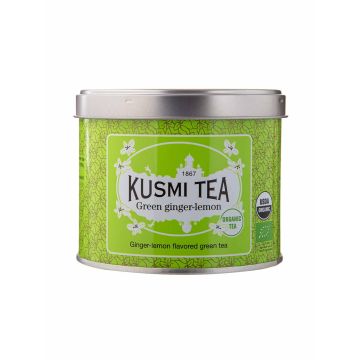 Чай зелений Імбир та Лимон органічний 100г, Kusmi Tea