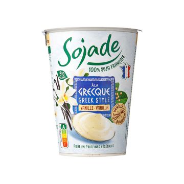 Продукт з ферментованої сої "Грецький з ваніллю" органічний 400г, Sojade
