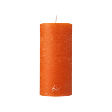 Свічка апельсинового кольору 7x15см 415 Luz Your Senses, Rasteli