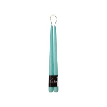 Свічка столова блакитного кольору 2,2x30см 305 (2шт в уп) Luz Your Senses, Rasteli