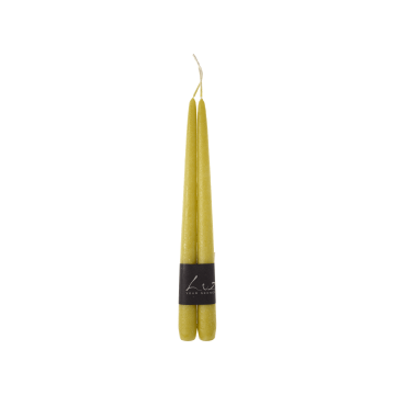 Свічка столова кольору ківі 2,2x30см 305 (2шт в уп) Luz Your Senses, Rasteli
