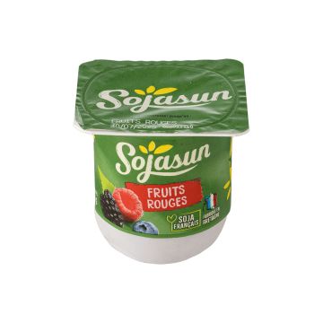 Продукт з ферментованої сої з червоними ягодами 100г, Sojasun