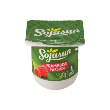 Продукт з ферментованої сої з малиною та маракуйєю 100г, Sojasun
