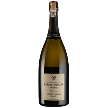 Шампанське Robert Moncuit Les Chetillons Grand Cru Blanc de Blancs Extra Brut / Ле Шетілон Гран Крю Блан де Блан 2015, біле, 1.5 л
