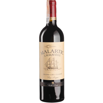 Вино Chateau Malartic-Lagraviere Chateau Malartic-Lagraviere Rouge / Шато Малартік Лагравієр Руж 2018, червоне сухе, 0.75 л