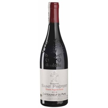 Вино Domaine Saint Prefert Chateauneuf du Pape Reserve Auguste Favier / Шатоньоф дю Пап Резерв Агюст Фавьє 2019, червоне сухе, 0.75 л