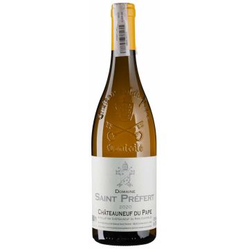 Вино Domaine Saint Prefert Chateauneuf du Pape / Шатоньоф дю Пап 2020, біле сухе, 0.75 л