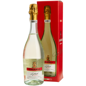 Ігристе Chiarli Lambrusco dell 'Emilia Bianco, gift box / Ламбруско дель 'Емілія Б`янко, подарункова коробка, біле, 0.75 л