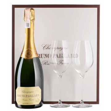 Шампанське Bruno Paillard Premiere Cuvee +2 glasses / Прем'єр Кюве +2 бокали, біле, 0.75 л