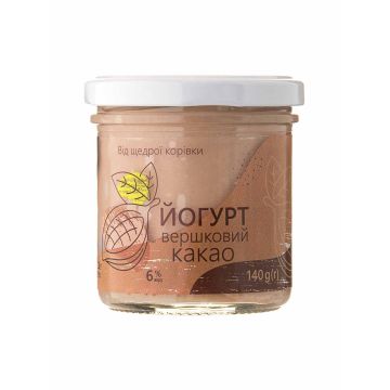 Йогурт вершковий "Какао" 140г, Азорель