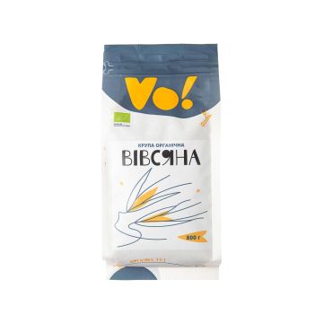 Крупа вівсяна органічна 800г, VO!