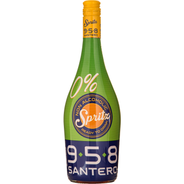 Безалкогольне Ігристе Santero Spritz Ready To Drink Non-Acoholic / Коктейль б/а сер/г Спрітц Реді Ту Дрінк 958, 0.75 л