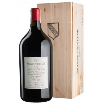 Вино Montevertine Montevertine, wooden box / Монтевертіне, дерев'яна коробка 2019, червоне сухе, 3 л