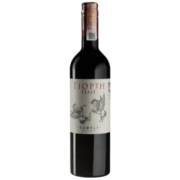 Вино Semeli ΓΙΟΡΤΗ FEAST Red / Гіорті Фіст 2019, червоне сухе, 0.75 л