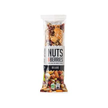 Батончик горіховий з журавлиною та насінням органічний 40г, Nuts&Berries