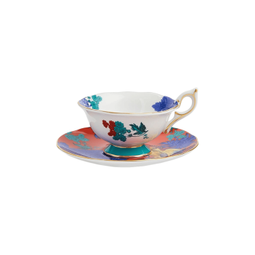 Чашка з блюдцем Золотий Папуга "Golden Parrot" Wonderlust Teaware, Wedgwood