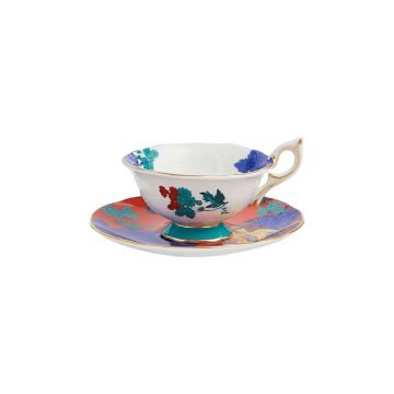 Чашка з блюдцем Золотий Папуга "Golden Parrot" Wonderlust Teaware, Wedgwood