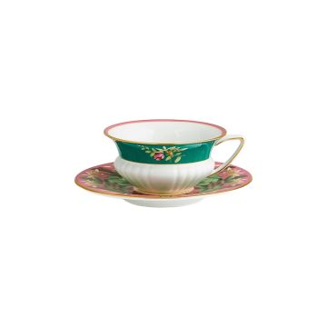 Чашка з блюдцем Рожевий Лотос "Pink Lotus" Wonderlust Teaware, Wedgwood