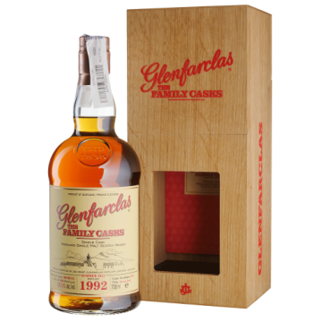 Віскі Glenfarclas The Family Cask, wooden box 1992, 0.7 л