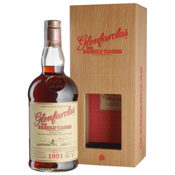 Віскі Glenfarclas The Family Cask, wooden box 1991, 0.7 л