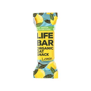 Батончик вівсяний Лимон органічний 40г Lifebar, Lifefood