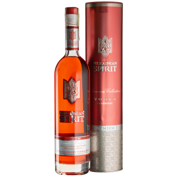 Напій міцний Ukrainian spirit cranberry, Tube, 0.7 л