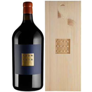 Вино Brancaia IL Blu, wooden box / Іль Блу, дерев'яна коробка 2021, червоне сухе, 3 л