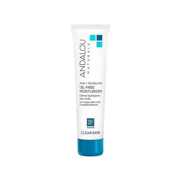 Крем для обличчя зволожуючий з екстрактами асаі та комбучі 62мл Clear Skin, Andalou