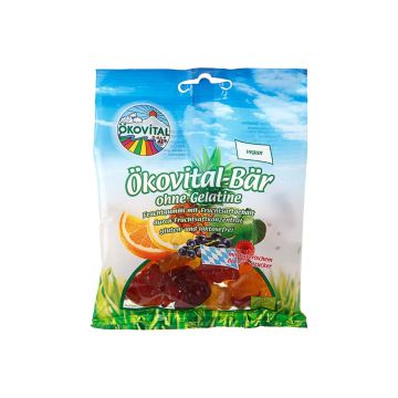 Цукерки желейні Ведмедики без желатину органічні 80г, Okovital