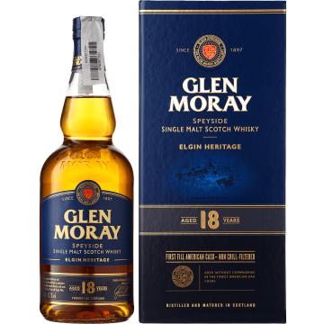 Віскі Glen Moray 18yo, gift box, 0.7 л