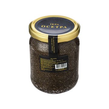 Ікра зерниста чорна  осетра с/б 500г, Biosila
