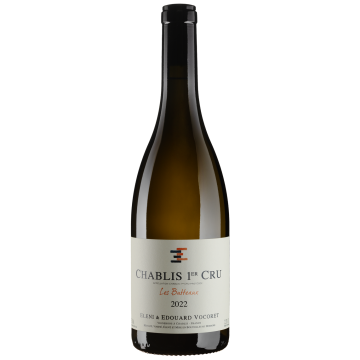 Вино Eleni et Edouard Vocoret Chablis Premier Cru Les Butteaux / Шаблі Прем'єр Крю Лє Бутто 2022, біле сухе, 0.75 л