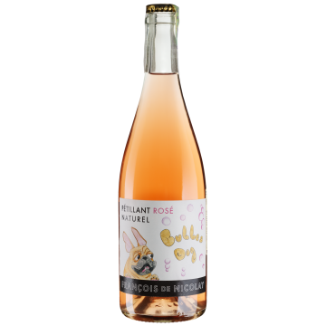 Ігристе Francois de Nicolay Vin Petillant "BulleDog" Rose / Він Петійан "БульДог" Розе, рожеве, 0.75 л