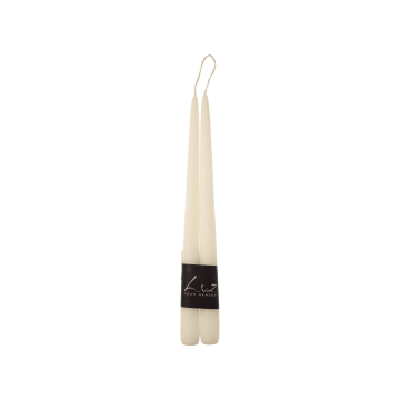 Набір свічок столових білих 2,2x30см Оксамит "Velvet" (2шт в пак) Luz Your Senses, Rasteli