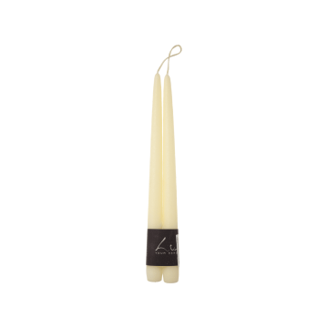 Набір свічок столових жовтих 2,2x30см Оксамит "Velvet" (2шт в пак) Luz Your Senses, Rasteli