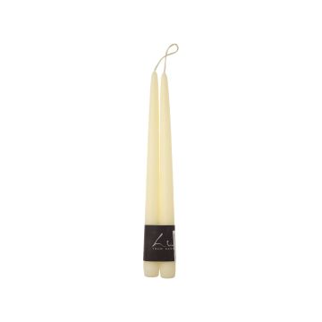Набір свічок столових жовтих 2,2x30см Оксамит "Velvet" (2шт в пак) Luz Your Senses, Rasteli