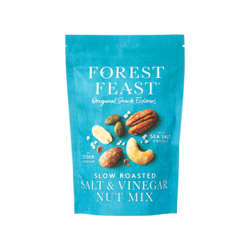 Суміш ядер горіхів смажених Морська сіль і сидровий оцет 120г, Forest Feast