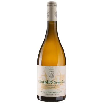 Вино Gerard Duplessis Chablis Grand Cru Les Clos / Шаблі Гран Крю Ле Кло 2021, біле сухе, 0.75 л