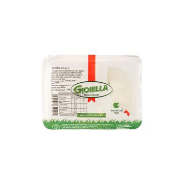 Сир м'який з коров'ячого молока Бурата 2х125г, Gioiella