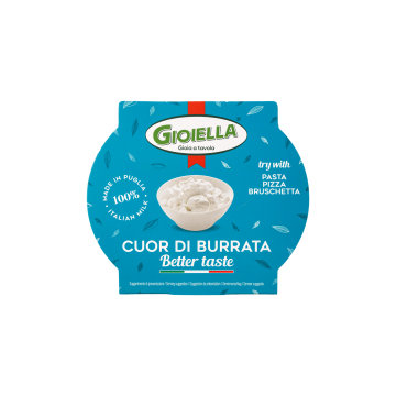 Сир м'який з коров'ячого молока Страчатела 140г, Gioiella