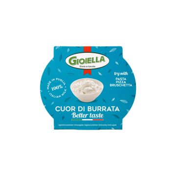 Сир м'який з коров'ячого молока Страчатела 140г, Gioiella
