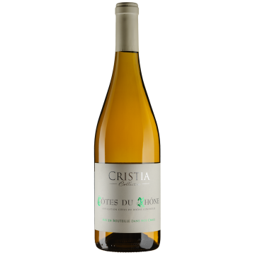 Вино Domaine de Cristia Cotes du Rhone Blanc Kosher / Кот дю Рон Блан Кошер, біле сухе, 0.75 л