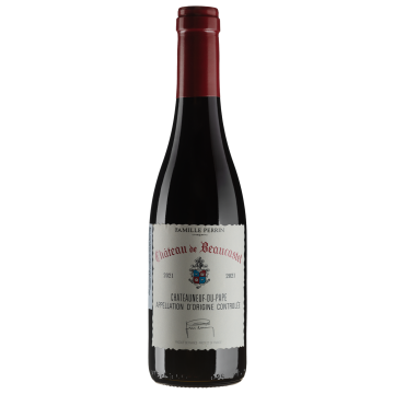 Вино Famille Perrin Chateauneuf-du-Pape Rouge Chateau de Beaucastel / Шатонеф-дю-Пап Руж Шато де Бокастель 2021, червоне сухе, 0.375 л