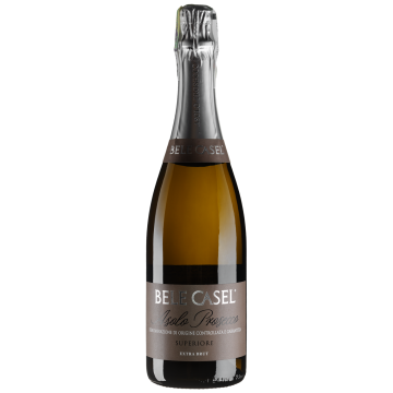 Ігристе Bele Casel Asolo Prosecco Superiore DOCG Extra Brut / Азоло Просекко Суперіоре DOCG Екстра Брют, біле, 0.75 л