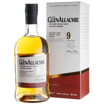 Віскі GlenAllachie 9yo Amontillado Sherry Cask Finish, gift box, 0.7 л